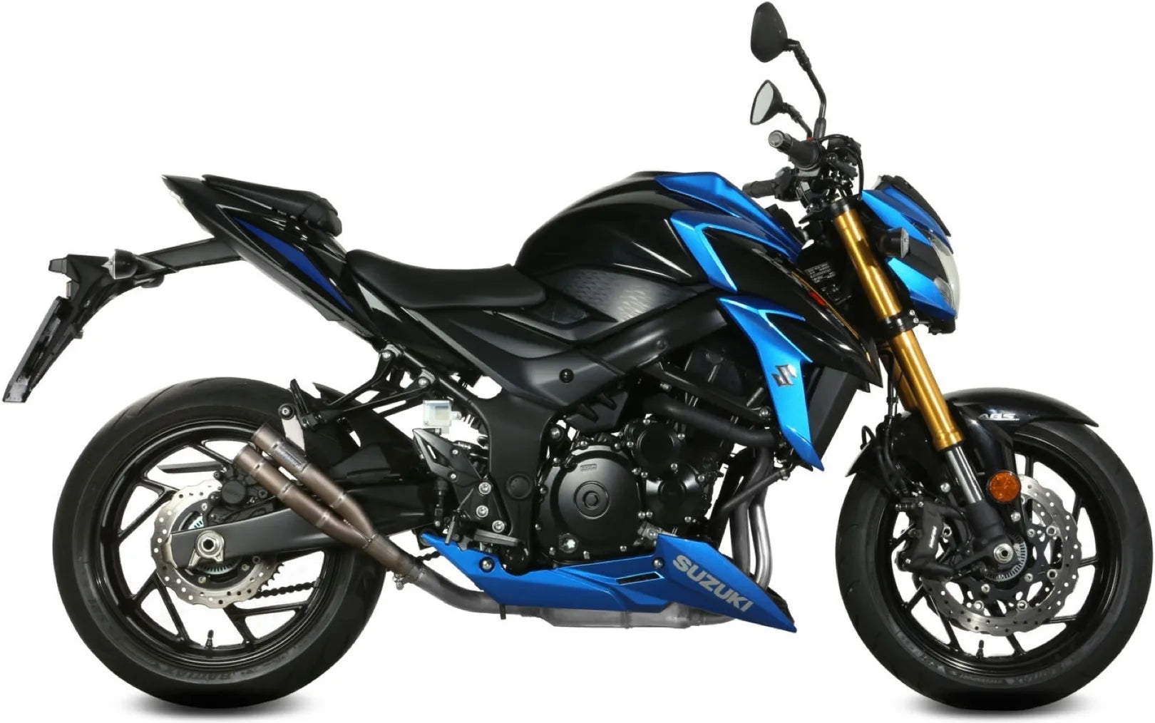 Auspuffendstück Ohne Katalysator Und Ohne Geräuschzulassung Double Gun Edelstahl - Mivv Kompatibel Mit Suzuki Gsx-S 750 (2017-2020)