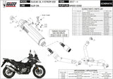 Katalysiertes Auspuffendstück Mit Geräuschzulassung Speed Edge Edelstahl Carbon - Mivv Kompatibel Mit Suzuki Dl 650 V-Strom (2017-2024)
