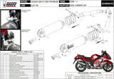Doppelauspuffanlage Mit Geräuschzulassung Oval Carbon Carbon - Mivv Kompatibel Mit Suzuki Gsx-R 1300 Hayabusa (2008-2017)