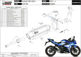 Auspuffendstück Mit Geräuschzulassung Suono Edelstahl Carbon - Mivv Kompatibel Mit Suzuki Gsx 250 R (2017-2020)