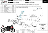 Komplette Abgasanlage Mit Katalysator Und Geräuschzulassung Delta Race Stahl Schwarz Carbon - Mivv Kompatibel Mit Suzuki Gsx-R 125 (2017-2020)