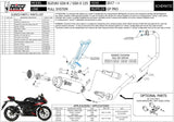 Complete Catalytic Exhaust System With Sound Certification Gppro Steel Black - Mivv Compatible With Suzuki Gsx-S 125 (2017-2020)