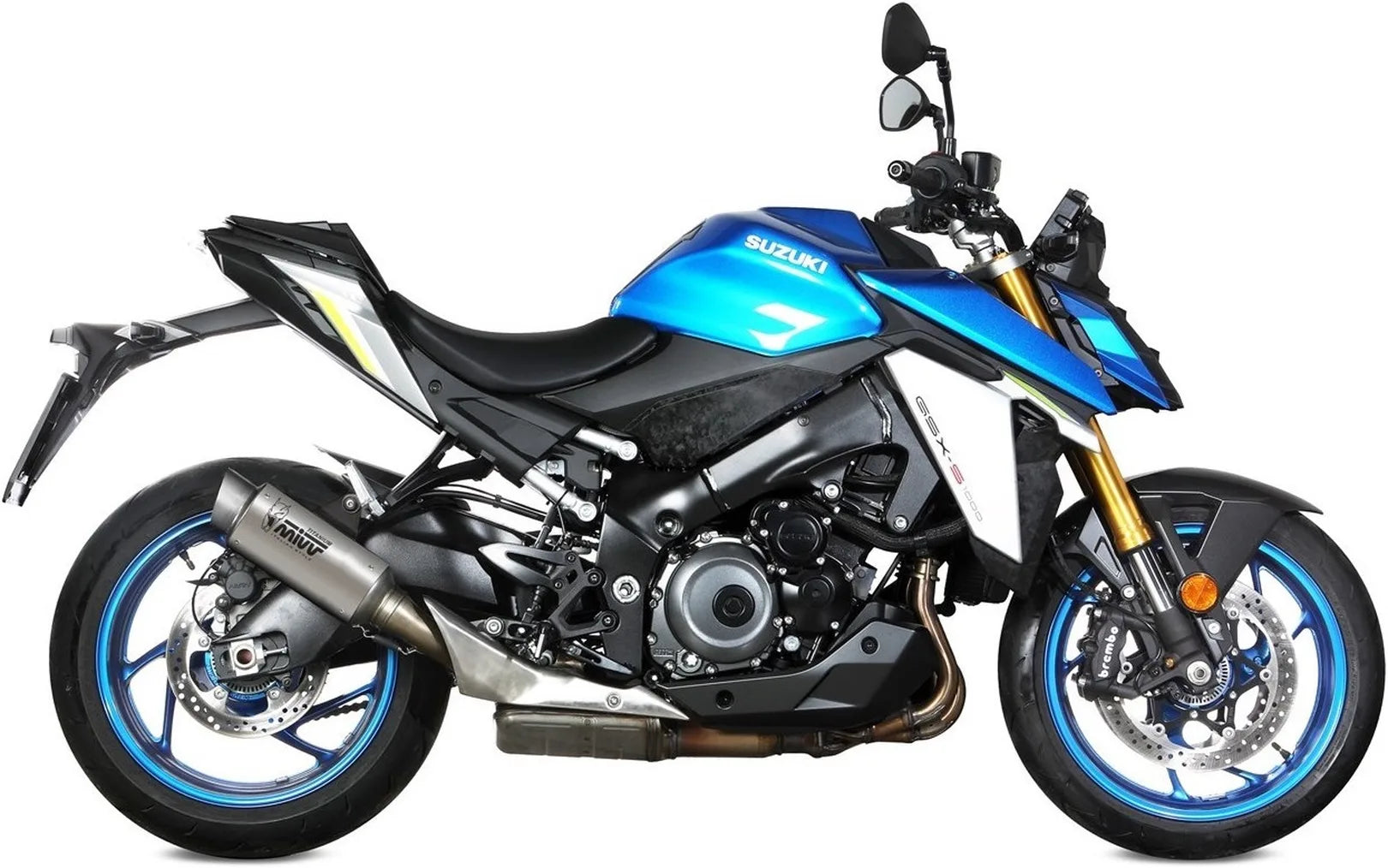 Auspuffendstück Mit Geräuschzulassung Gppro Titan - Mivv Kompatibel Mit Suzuki Gsx-S 950 (2021-2023)
