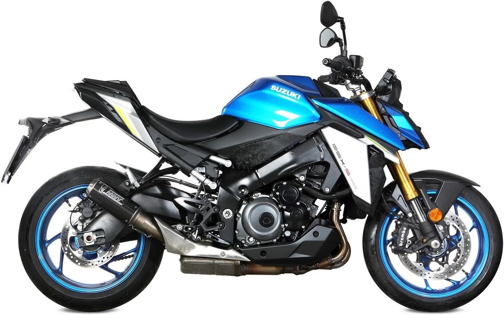 Auspuffendstück Mit Geräuschzulassung Mk3 Carbon - Mivv Kompatibel Mit Suzuki Gsx-S 950 (2021-2023)