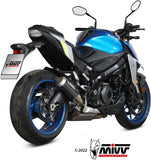 Exhaust Tip With Noise Certification Mk3 Carbon - Mivv Compatible With Suzuki Gsx-S 1000 (2021-2024)