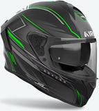 Full-Face Motorcycle Helmet Airoh Spark 2 - Sp2Sh33 Thermoplastic Hrt Matte Green Shadow Size S