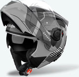 Klapphelm Für Motorrad Airoh Specktre - Specg16 Thermoplastic Hrt Glanzgrau Groove Grösse Xl