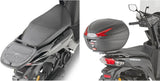 Monolock Vision Black Top Case - 34 Lt Vision Technopolymer - Givi Compatible With Honda Vision 50 - 110 (2011-2020)