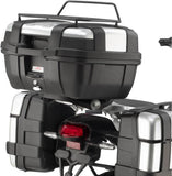 Motorradkoffer Monokey Trekker Aluminium Schwarz 52 Lt Trekker Aluminium - Givi Kompatibel Mit Honda Crosstourer 1200 - Dct (2012-2019)