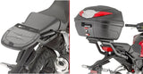 Motorradkoffer Monolock Schwarz 29 Lt Technopolymer - Givi Kompatibel Mit Honda Cb 125 R (2021-2024)