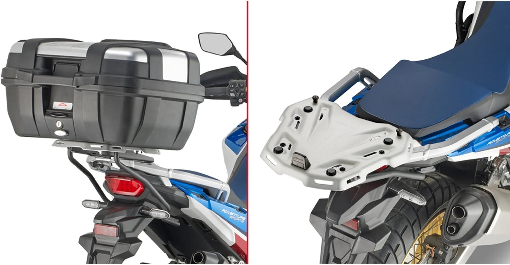 Motorradkoffer Monokey Trekker Aluminium Schwarz 52 Lt Trekker Aluminium - Givi Kompatibel Mit Honda Crf 1100 L Africa Twin (2024)