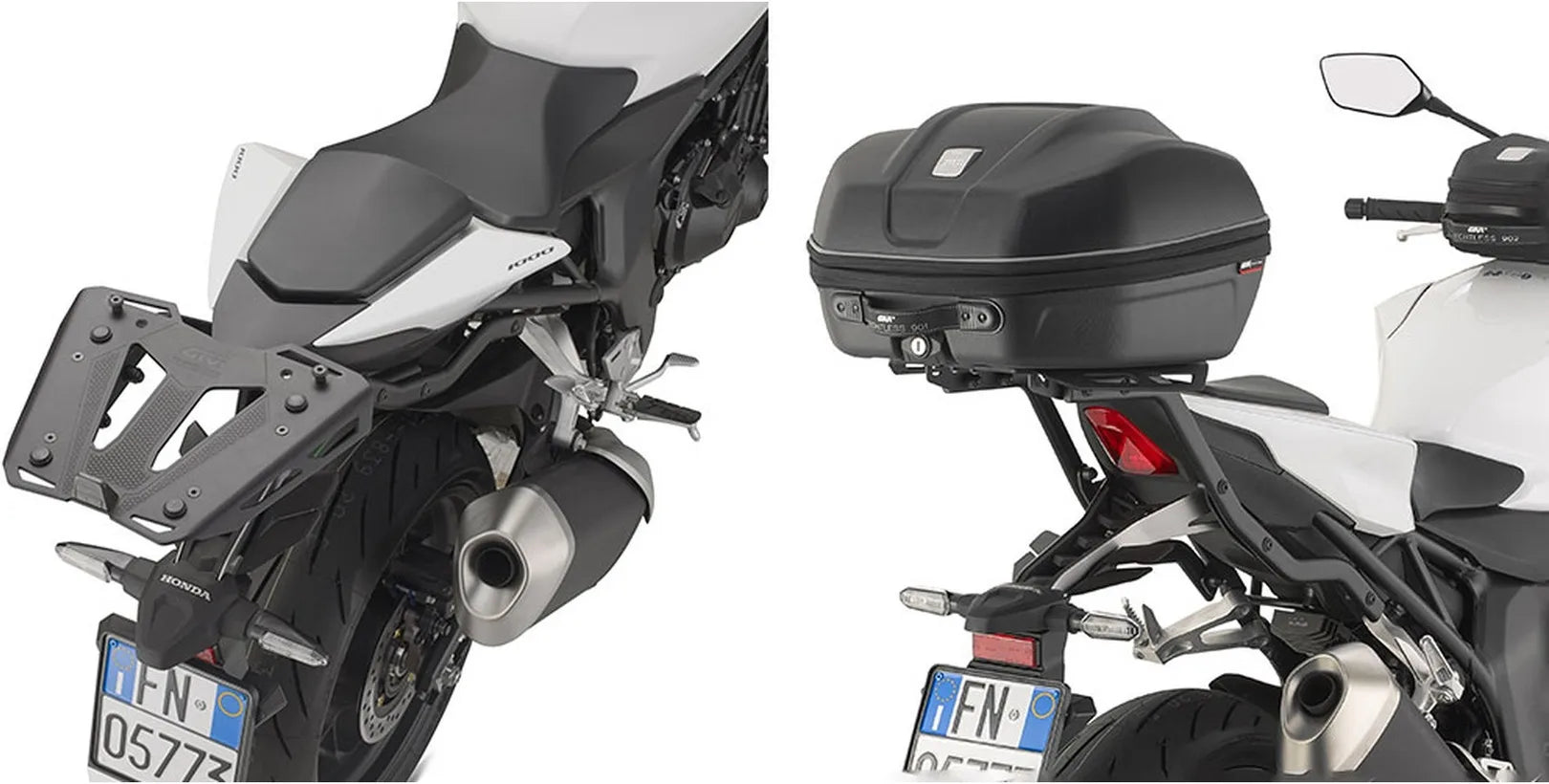 Motorradkoffer Monolock Alpina Aluminium 44 Lt Alpina Aluminium - Givi Kompatibel Mit Honda Cb 1000 Hornet (2025)