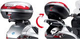 Monokey Trekker Aluminium Top Case - 46 Lt Trekker Aluminium - Givi Compatible With Piaggio Mp3 125 - 250 (2006-2011)