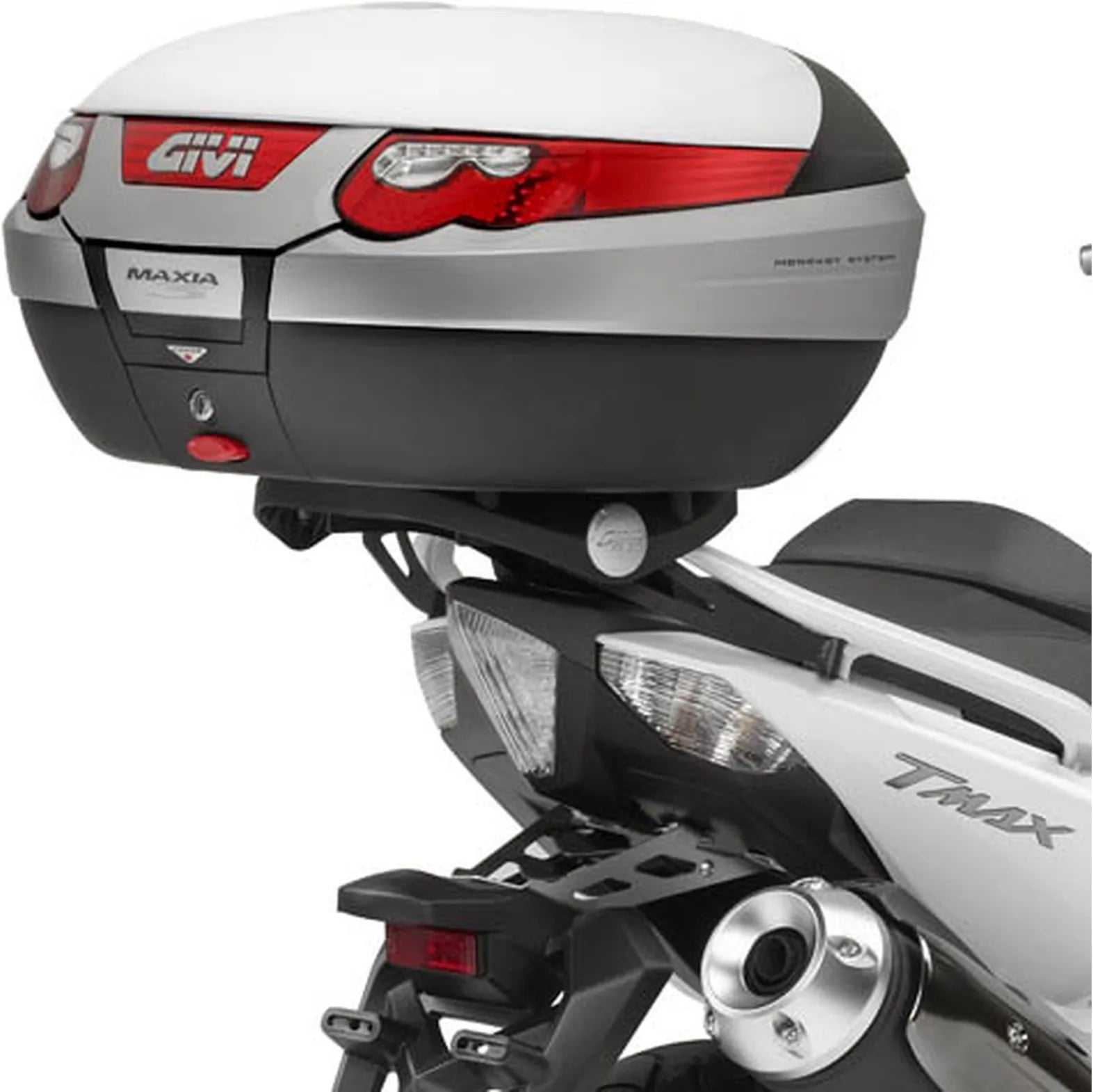 Motorradkoffer Monokey Trekker Alaska Aluminium 56 Lt Trekker Alaska Aluminium - Givi Kompatibel Mit Yamaha T-Max 500 (2008-2011)