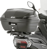 Monolock Blade Black Tech Top Case - 37 Lt Blade Technopolymer - Givi Compatible With Mbk Tryptik 125 (2014-2017)