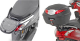Monolock Simply Iv Black Tech Top Case - 45 Lt Simply Iv Technopolymer - Givi Compatible With Yamaha D'Elight 125 (2017-2020)