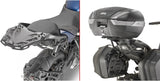 Motorradkoffer Monokey Carbon Look 47 Lt Technopolymer - Givi Kompatibel Mit Yamaha Niken Gt 900 (2019-2024)