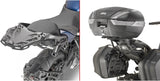 Monokey Silver Tech Top Case - 47 Lt Technopolymer - Givi Compatible With Yamaha Niken Gt 900 (2019-2024)