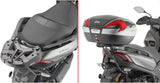 Monokey Trekker Dolomiti Black Aluminium Top Case - 46 Lt Trekker Dolomiti Aluminium - Givi Compatible With Yamaha X-Max 300 (2017-2022)