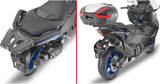 Motorradkoffer Monolock Schwarz Tech 30 Lt Technopolymer - Givi Kompatibel Mit Yamaha T-Max 560 (2022-2024)