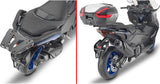 Monokey Trekker Lite Black Top Case - 52 Lt Trekker Lite Technopolymer - Givi Compatible With Yamaha T-Max 560 (2022-2024)