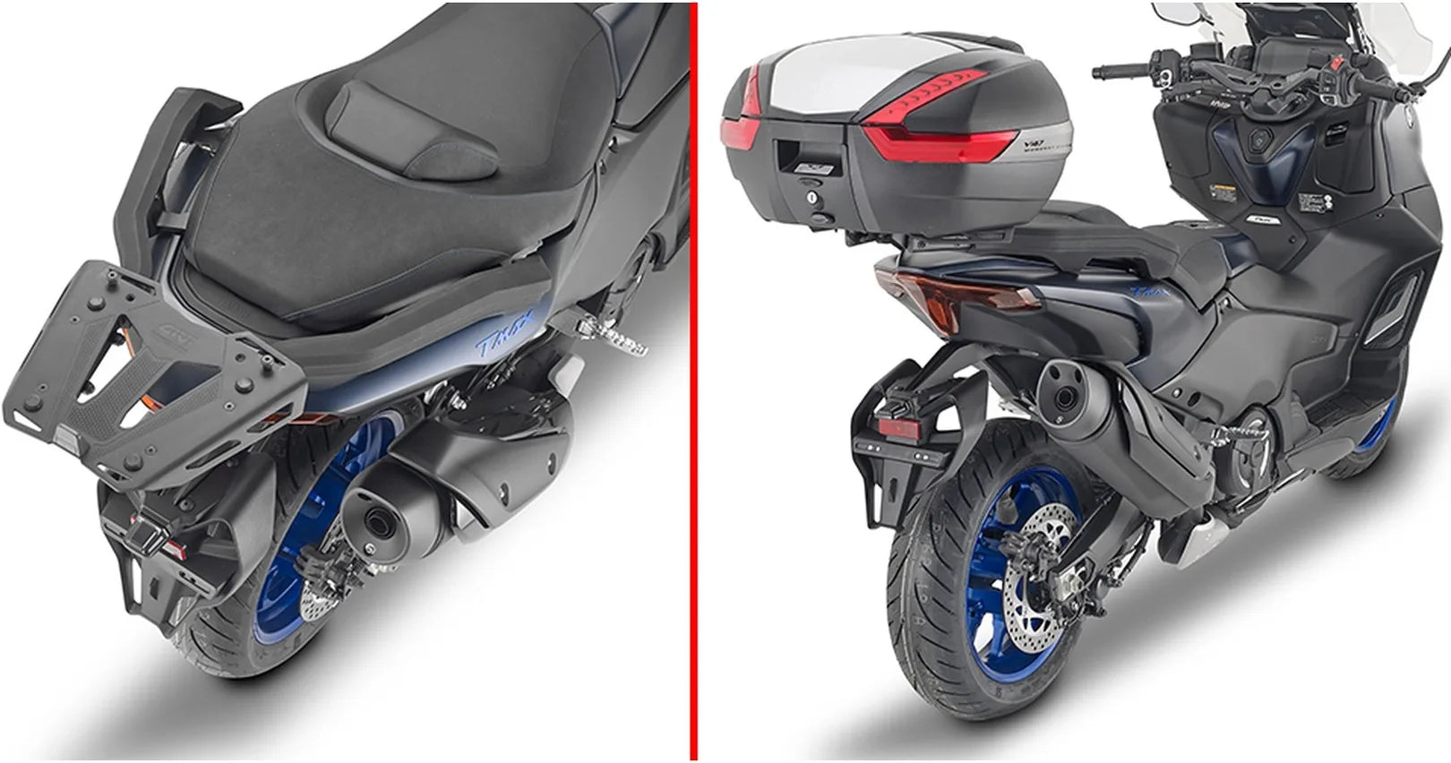 Motorradkoffer Monokey Schwarz 33 Lt Nylon - Givi Kompatibel Mit Yamaha T-Max 560 (2022-2024)
