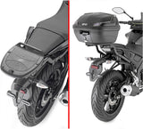 Monolock Simply Iv Black Tech Top Case - 45 Lt Simply Iv Technopolymer - Givi Compatible With Yamaha Mt-125 (2020-2024)