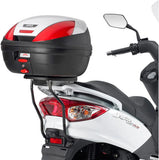 Motorradkoffer Monolock Silber 32 Lt Technopolymer - Givi Kompatibel Mit Sym Joyride 125 - 200 Evo (2009-2022)