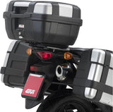 Monokey Black Top Bag - 40 Lt Nylon - Givi Compatible With Suzuki Dl 650 V-Strom L2 L3 L4 L5 L6 (2011-2016)
