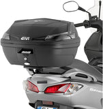 Motorradkoffer Monolock Schwarz Tech 29 Lt Technopolymer - Givi Kompatibel Mit Suzuki Uh 125 - 200 Burgman L0 L1 L2 L3 (2006-2013)