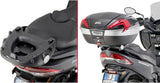 Monolock Black Tech Top Case - 30 Lt Technopolymer - Givi Compatible With Suzuki An 400 Burgman (2017-2024)