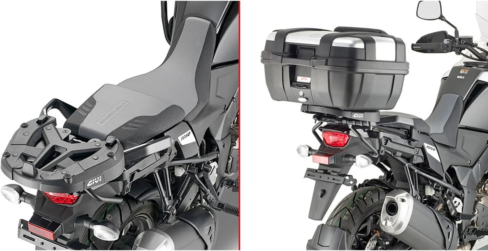 Motorradkoffer Monokey Aluminium 47 Lt Technopolymer - Givi Kompatibel Mit Suzuki V-Strom 1050 De (2023)