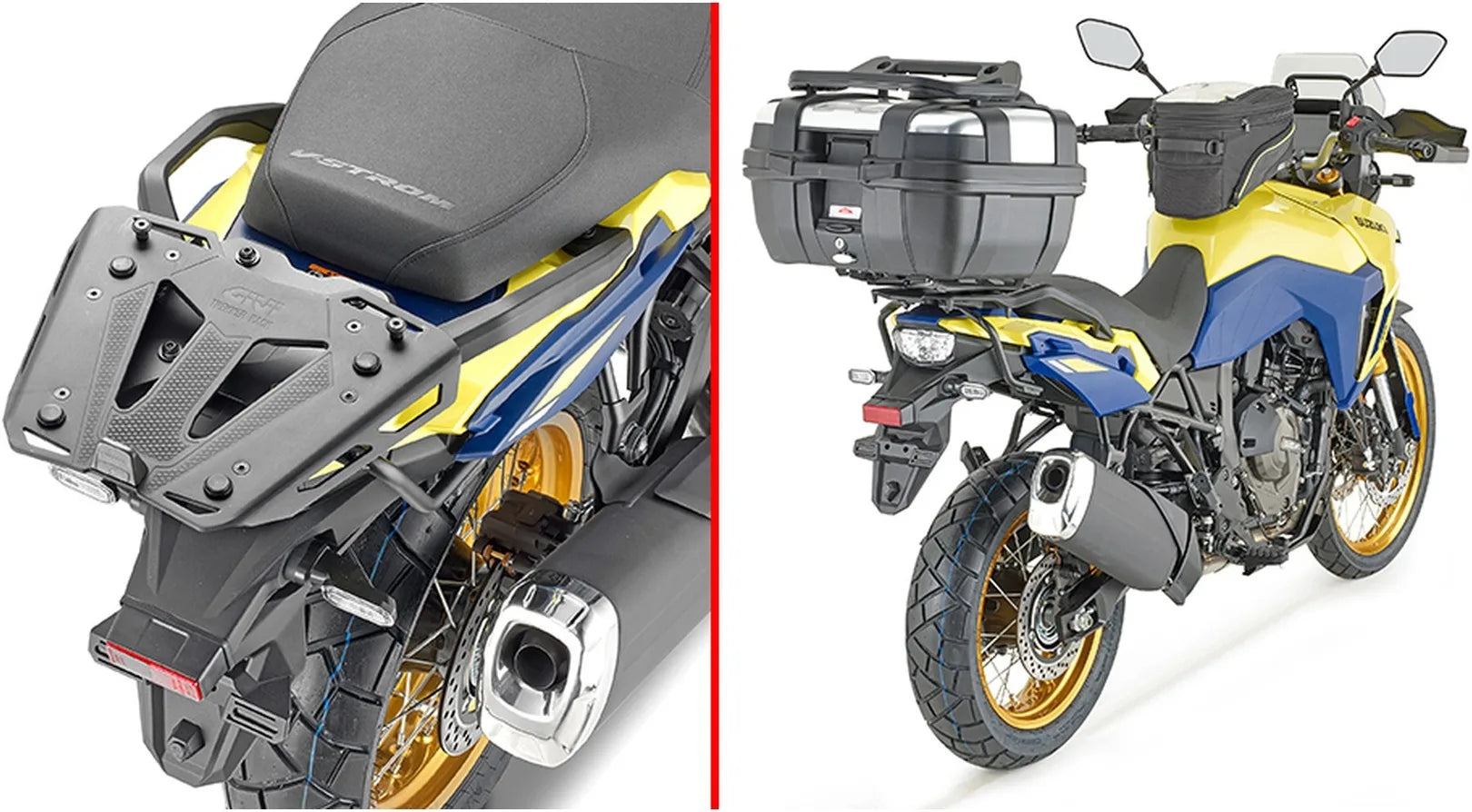 Motorradkoffer Monokey Trekker Outback Evo Smart Eloxiertem Aluminium 42 Lt Trekker Outback Evo Smart Eloxiertem Aluminium - Givi Kompatibel Mit Suzuki V-Strom 800 De (2023-2024)