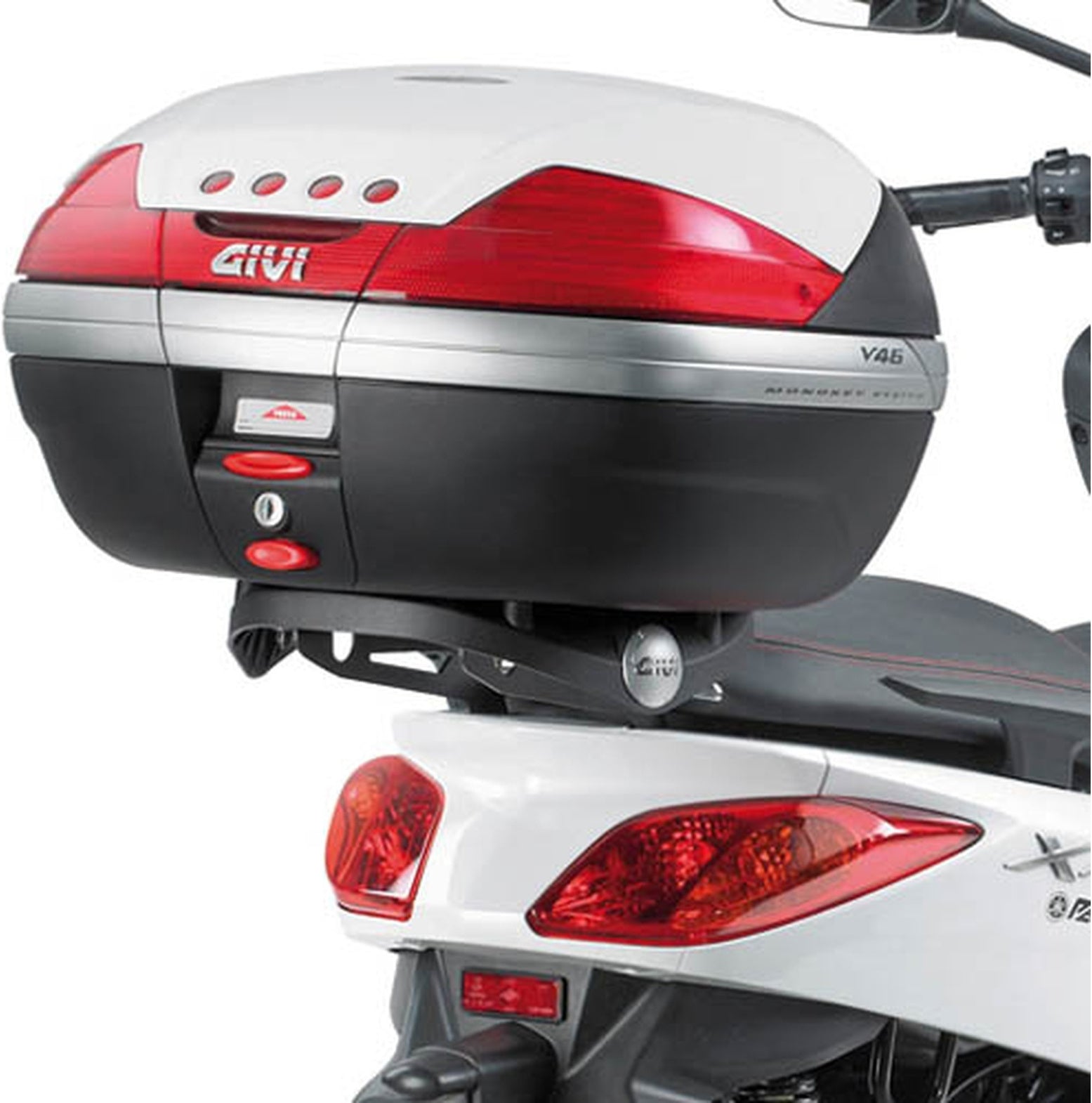 Monokey Aluminium Top Case - 47 Lt Technopolymer - Givi Compatible With Mbk Skycruiser 125 (2010-2012)