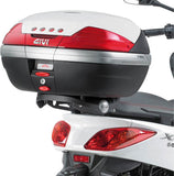 Monokey Maxia 5 Silver Top Case - 58 Lt Maxia 5 Technopolymer - Givi Compatible With Yamaha X-Max 125 - 250 (2010-2013)