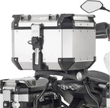 Motorradkoffer Monokey Trekker Outback Evo Smart Aluminium Schwarz 42 Lt Trekker Outback Evo Smart Aluminium - Givi Kompatibel Mit Kawasaki Versys 650 (2015-2021)