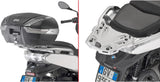 Monokey Trekker Black Aluminium Top Case - 46 Lt For Original Rack Trekker Aluminium - Givi Compatible With Bmw C 400 Gt (2019-2024)