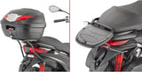 Motorradkoffer Monolock Alpina Aluminium Schwarz 44 Lt Alpina Aluminium - Givi Kompatibel Mit Piaggio Mp3 300 Hpe (2019-2024)