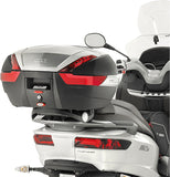 Monokey Arena Black Top Case - 45 Lt Arena Technopolymer - Givi Compatible With Piaggio Mp3 500 Ie Sport (2014-2017)