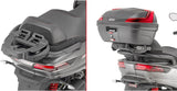 Monokey Trekker Aluminium Top Case - 46 Lt Trekker Aluminium - Givi Compatible With Piaggio Mp3 350 - 400 - 500 Sport (2018-2021)