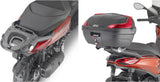Motorradkoffer Monolock Schwarz Tech 29 Lt Technopolymer - Givi Kompatibel Mit Piaggio Beverly 300 - 400 Hpe (2021-2024)