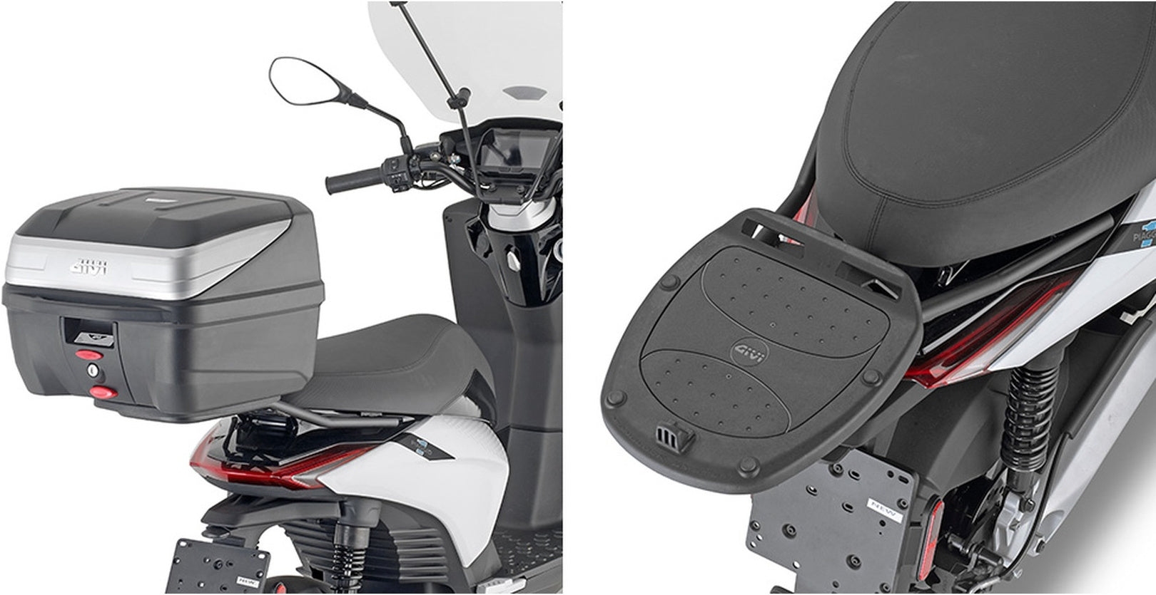 Monolock Black Top Case - 30 Lt C30N Technopolymer - Givi Compatible With Piaggio Electric 1 E (2021-2024)