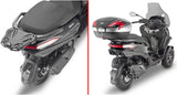 Monolock Vision Black Top Case - 34 Lt Vision Technopolymer - Givi Compatible With Piaggio Mp3 530 Exclusive Hpe (2022-2024)