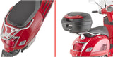 Monolock Silver Top Case - 32 Lt Technopolymer - Givi Compatible With Piaggio Vespa Gts 310 - Super (2025)