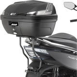 Motorradkoffer Monolock Blade Schwarz Tech 47 Lt Blade Technopolymer - Givi Kompatibel Mit Kymco Xciting 400 I (2013-2017)