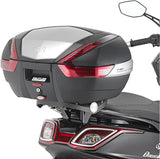 Monolock Black Top Case - 30 Lt Technopolymer - Givi Compatible With Kymco Downtown 125 I Tcs Abs (2015-2024)