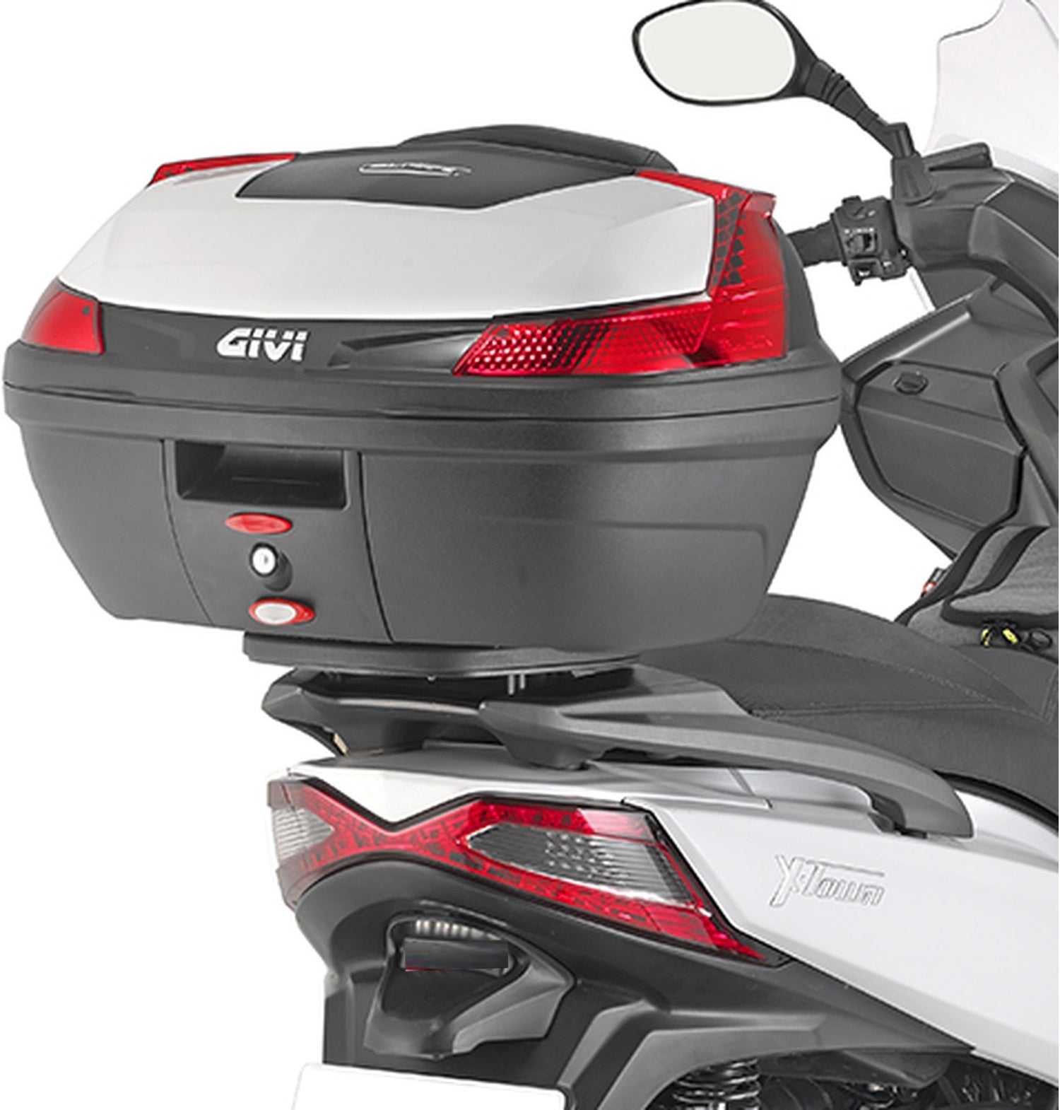 Monokey Trekker Outback Evo Smart Aluminium Top Case - 42 Lt Trekker Outback Evo Smart Aluminium - Givi Compatible With Kymco Xtown 125 - 300 (2016-2024)