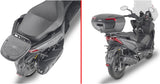 Monolock Vision Black Tech Top Case - 34 Lt Vision Technopolymer - Givi Compatible With Kymco Dink 125 - 150 R Tunnel (2023-2024)