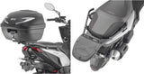 Motorradkoffer Monolock Schwarz Tech 30 Lt Technopolymer - Givi Kompatibel Mit Kymco Krv 200 (2023-2024)