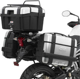 Monokey Trekker Outback Evo Smart Aluminium Top Case - 58 Lt Trekker Outback Evo Smart Aluminium - Givi Compatible With Triumph Tiger 800 Xc - Xr (2018-2019)